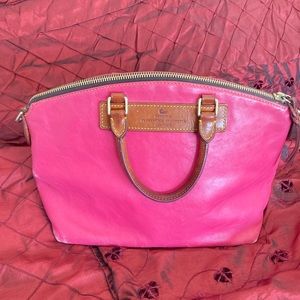 VINTAGE Pink Dooney and Bourke Dome Satchel USED